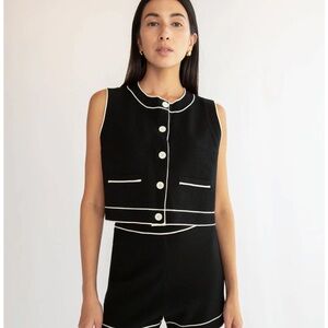 Oak and Fort: BUTTON UP SWEATER VEST